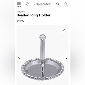 Mariposa Beaded Ring Dish